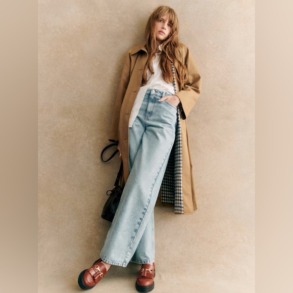 Sézane Clyde Trench Coat in Camel Size 38/6 - Picture 2 of 12